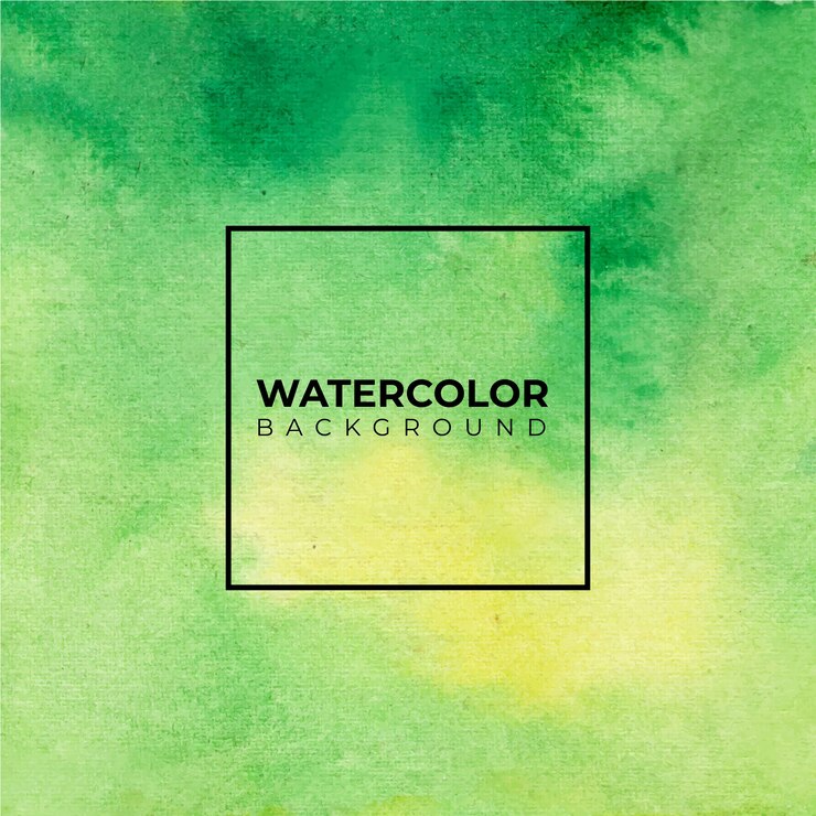 Acuarela verde. Fondo abstracto