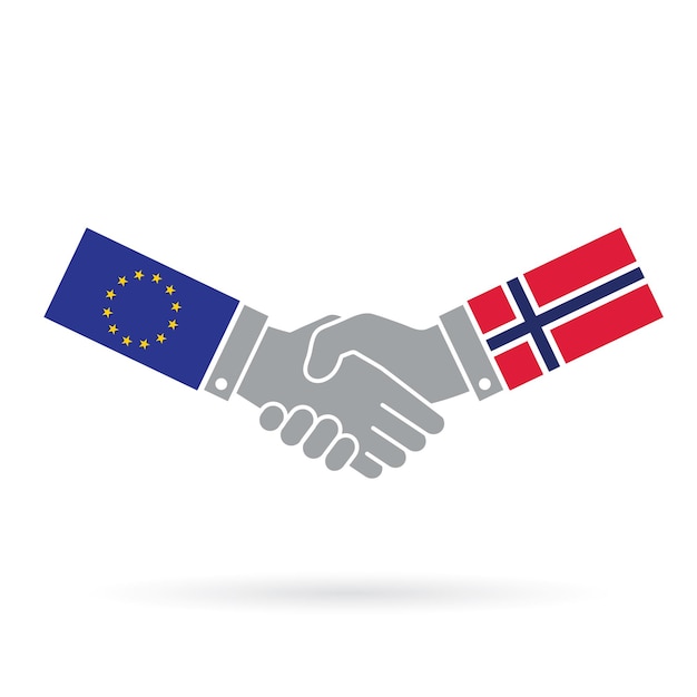 Acuerdo comercial de apretón de manos entre la Unión Europea y Noruega