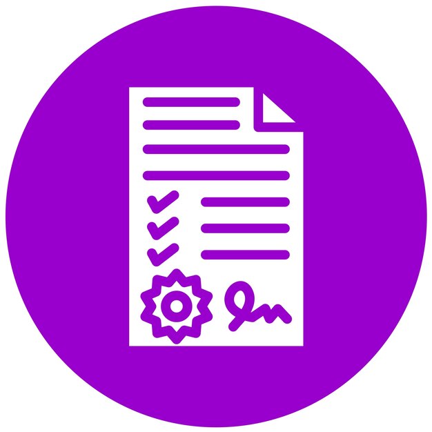 Acuerdo de diseño vectorial como estilo de icono