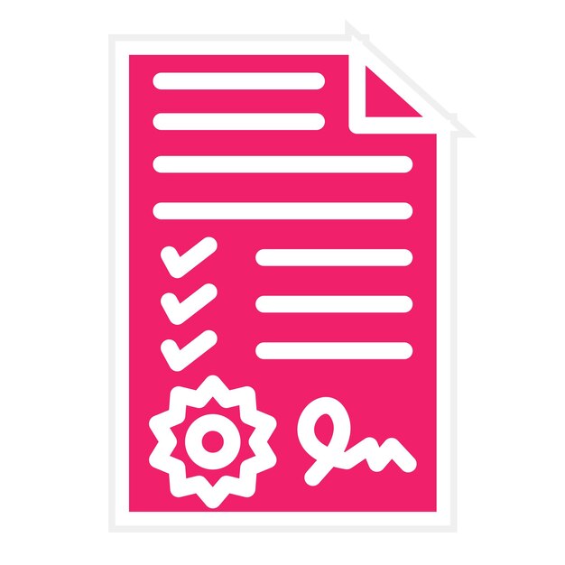 Acuerdo de diseño vectorial como estilo de icono