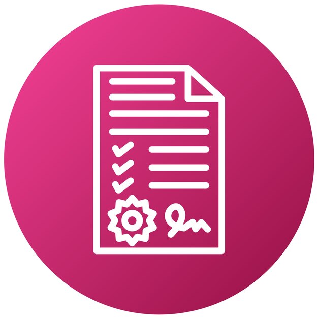 Acuerdo de diseño vectorial como estilo de icono
