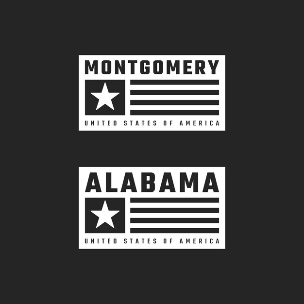 El adhesivo de Alabama de Montgomery
