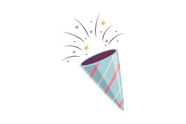 Adhesivo de Año Nuevo para Fiestas Popper