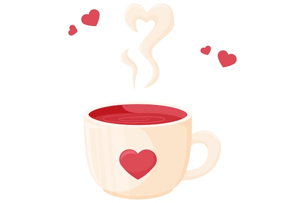 Adhesivo de café para el día de San Valentín