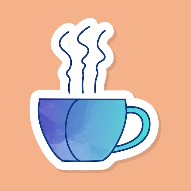 Adhesivo de color para tazas de bebidas calientes