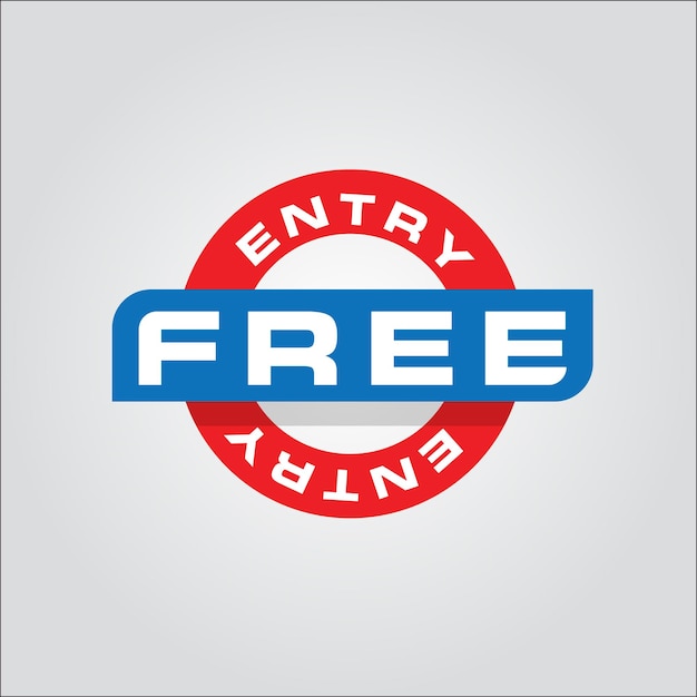 Adhesivo de entrada gratuita
