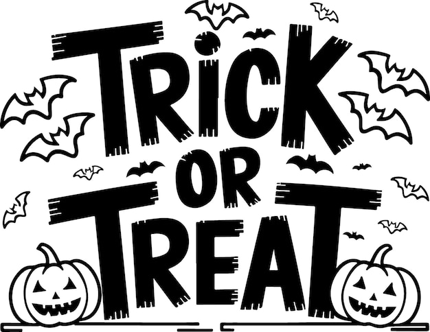 Adhesivo de Halloween para el truco o el trato
