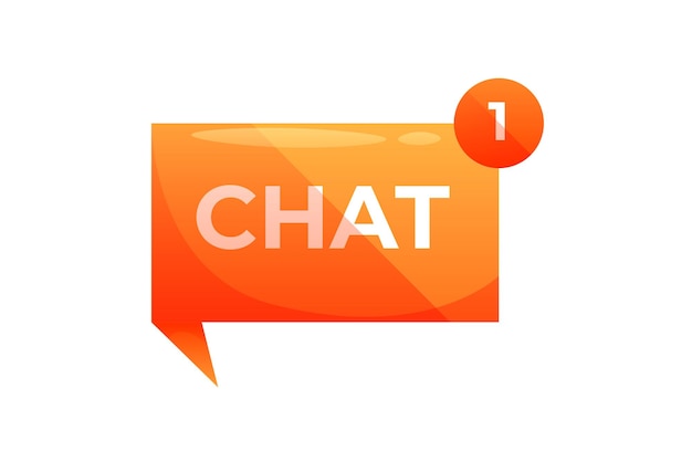 Adhesivo de información funcional de notificación de chat