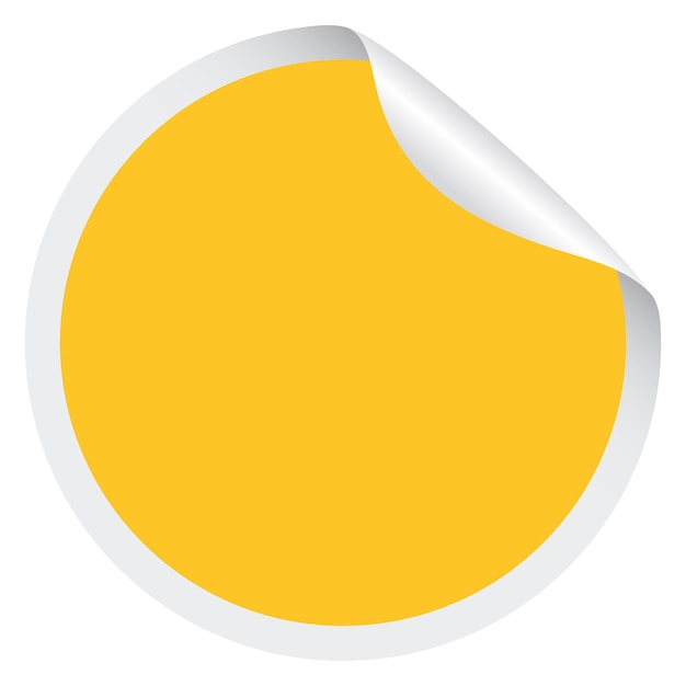 Adhesivo promocional de venta amarillo