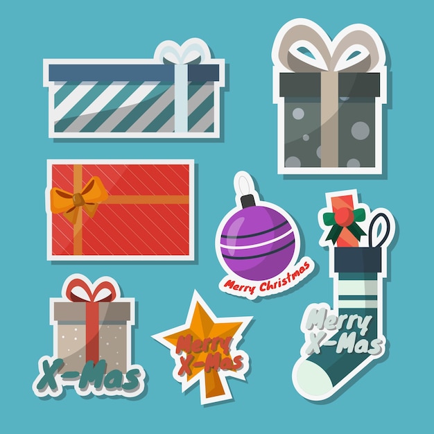 Adhesivo de regalo de Navidad