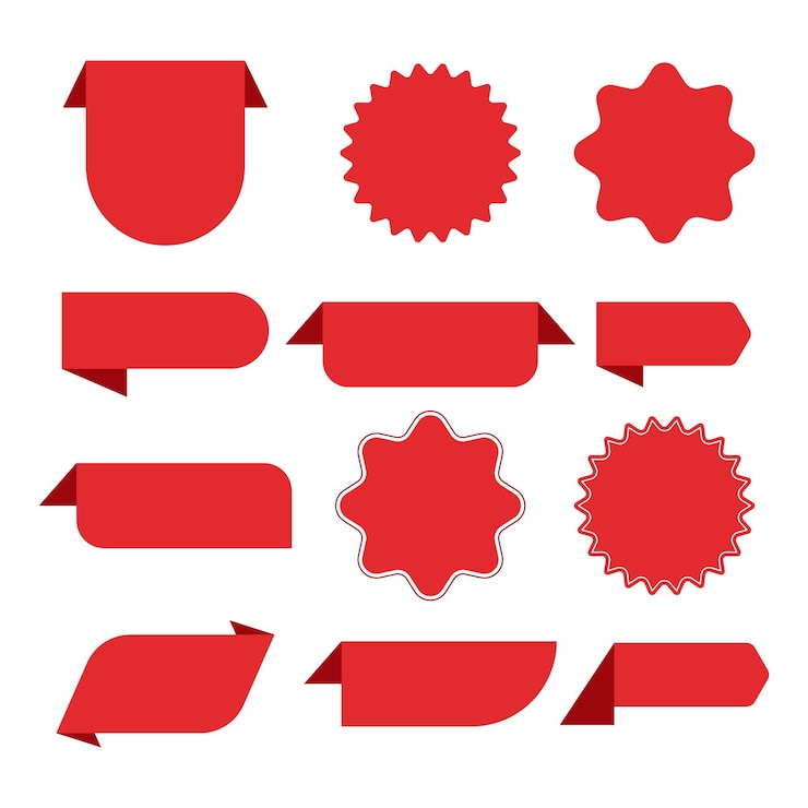 Vector adhesivo de venta vectorial