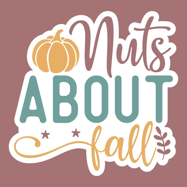 Adhesivos de otoño y diseño único