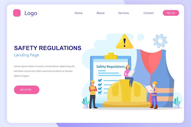 Administración de salud y seguridad ocupacional de OSHA para empresas y organizaciones vectorx9