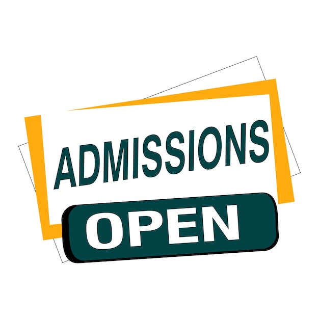 Admisiones abierto estandarte social media post plantilla escuela universidad universidad