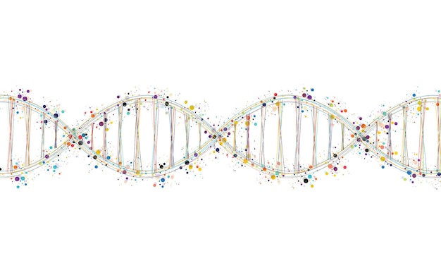 ADN Ciencia médica genética biotecnología química biología Concepto de tecnología de innovación y fondo de nanotecnología