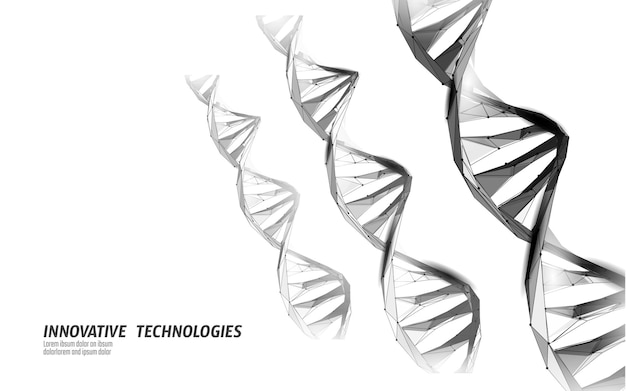 Adn d químico molécula estructura bajo poli poligonal triángulo punto línea saludable célula parte microscop