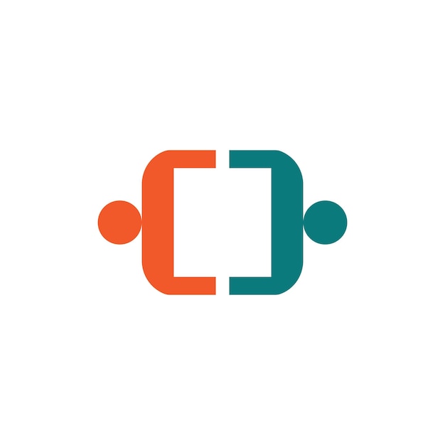 Adopción y atención comunitaria Icono de vector de plantilla de logotipo