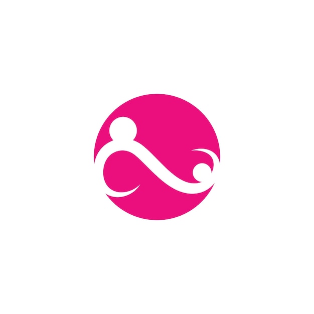 Adopción y cuidado comunitario Logo plantilla vector