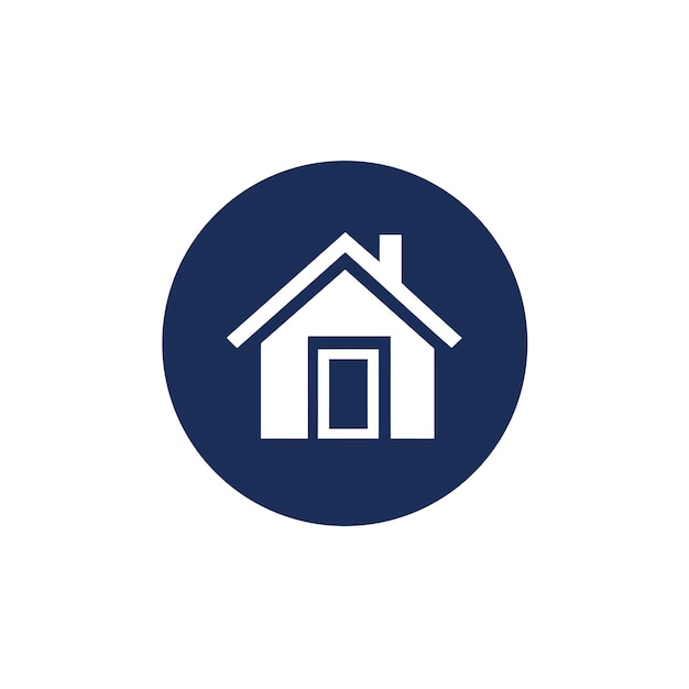 Adopte la simplicidad con este elegante logotipo de casa ilustrado con vectores que encarna la esencia del hogar.