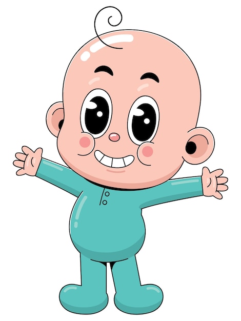 El adorable bebé de dibujos animados