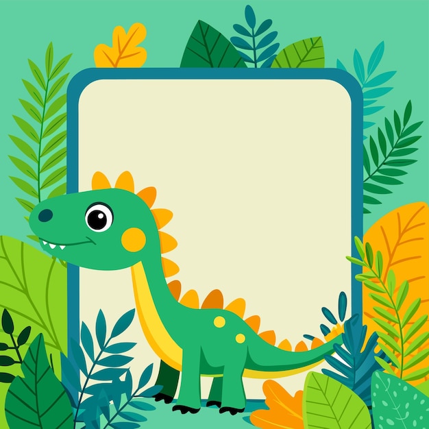 Vector adorable bebé dragón mostrando pizarra pancarta adhesivo de personaje de dibujos animados de mascota dibujado a mano