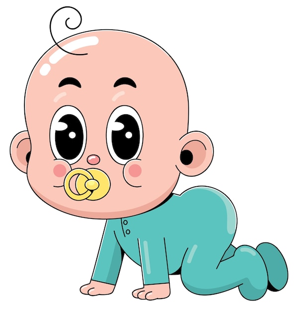 El adorable bebé que se arrastra