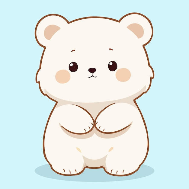 Adorable cachorro de oso polar