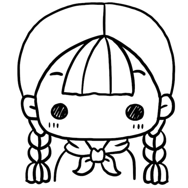 La adorable estudiante de Kawaii