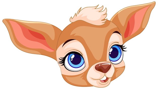 Adorable halcón de dibujos animados con ojos grandes