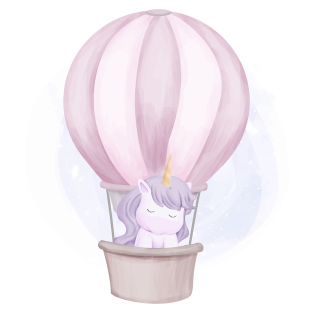Adorable Lindo Animal Unicornio Globo Aerostático