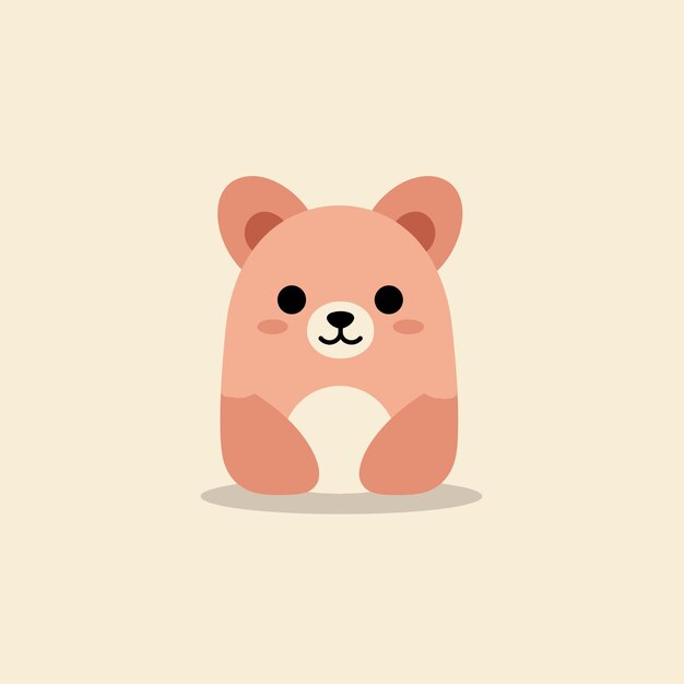 El adorable oso rosado