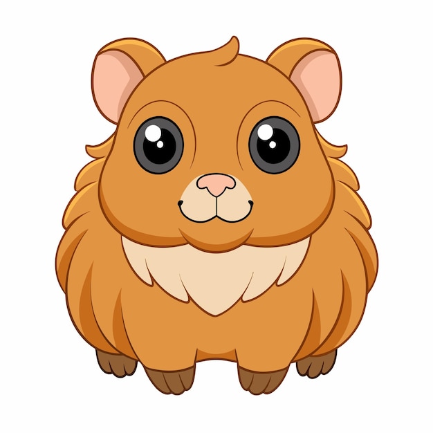 Adorables conejillos de Guinea dibujos animados Vector Clipart amplificador Diseños de arte de línea