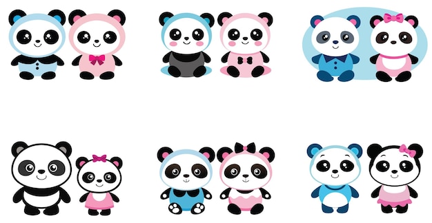 Las adorables parejas de pandas