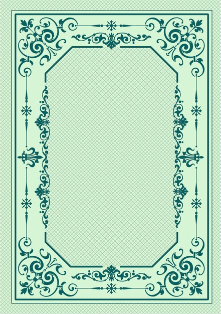 Adorno antiguo oscuro sobre fondo claro Se puede utilizar como tarjeta de invitación Portada del libro Ilustración vectorial