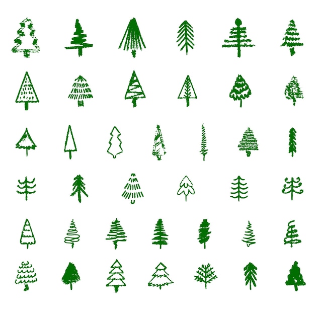 Adorno de árbol de Navidad Ilustración del conjunto de clipart