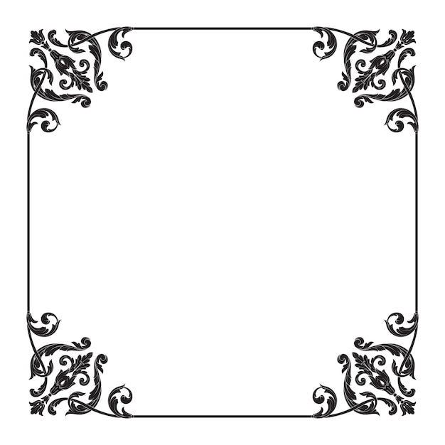 Adorno barroco clásico. Elemento de diseño decorativo de filigrana.