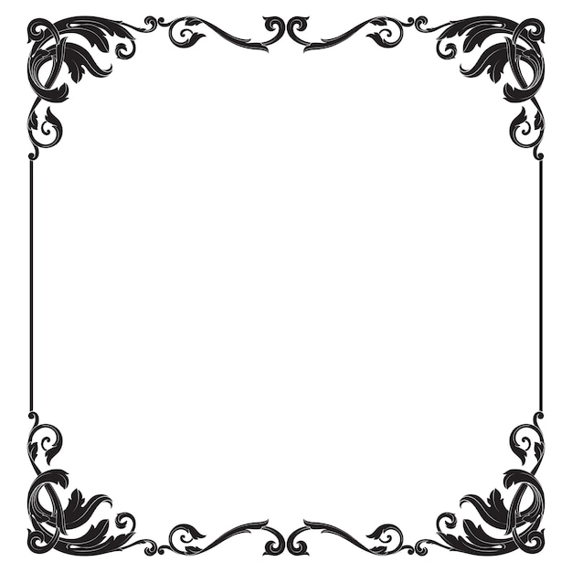 Adorno barroco clásico. Elemento de diseño decorativo de filigrana.