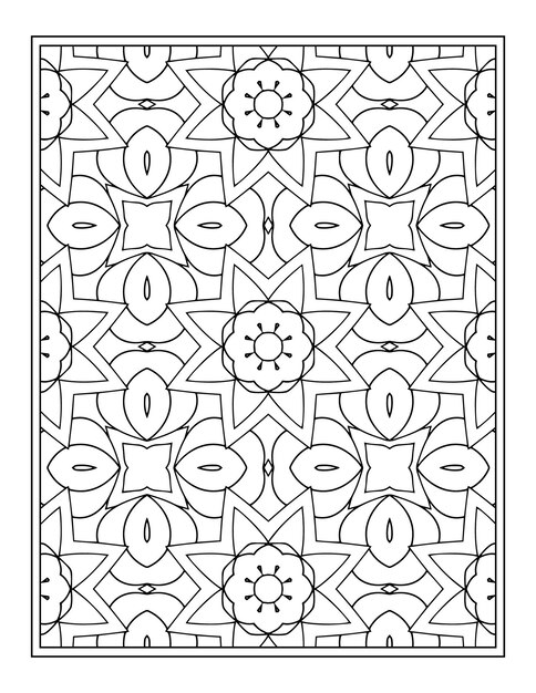 Adorno de belleza mandala Página para colorear