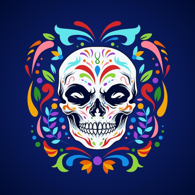 Adorno de calavera dia de los muertos