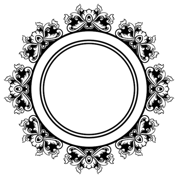 Adorno circular clásico para bodas.