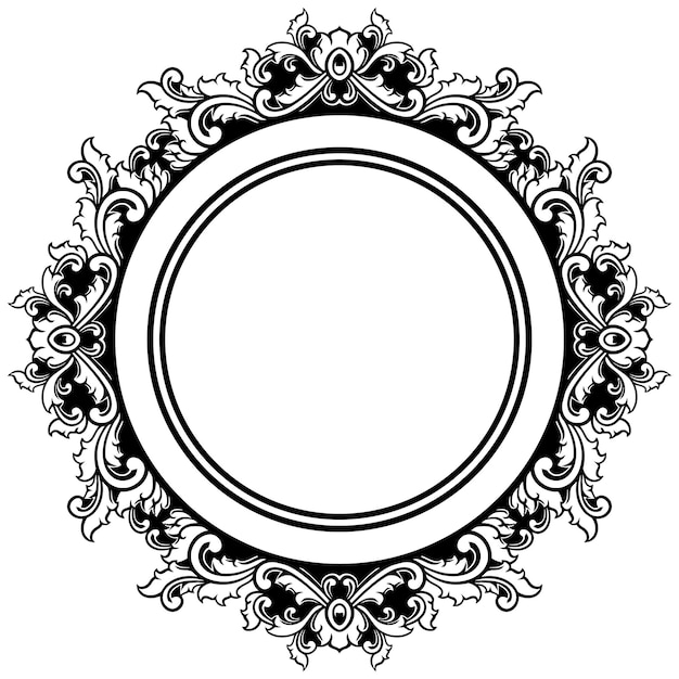 Adorno circular clásico para bodas.