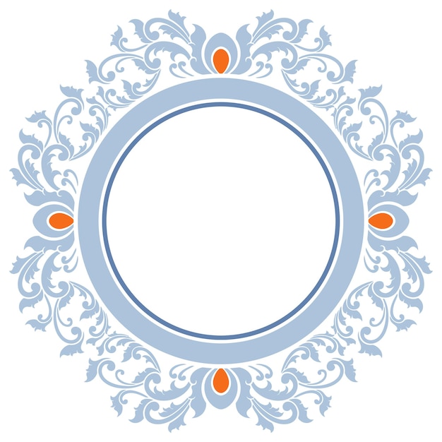 Adorno circular clásico para bodas.
