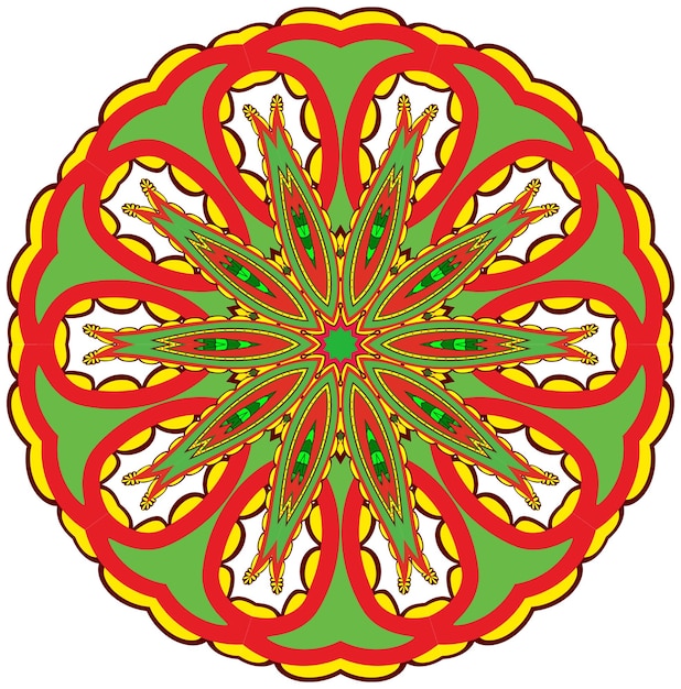 Adorno floral círculo
