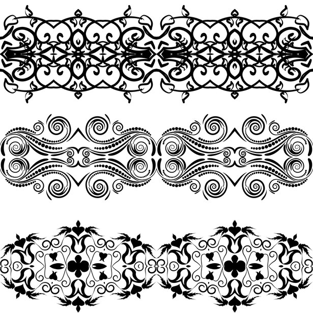 Adorno floral lineal