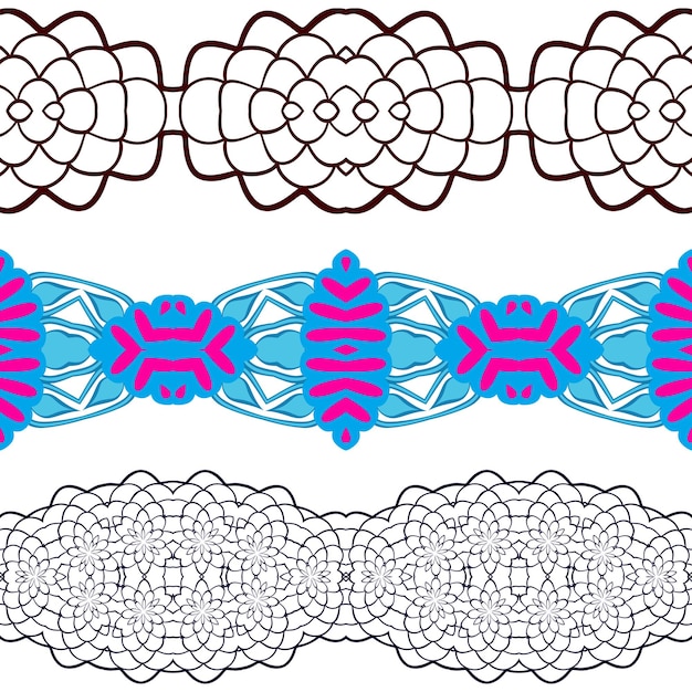 Adorno floral lineal