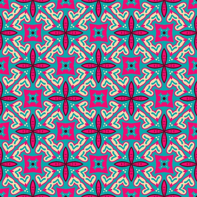 Adorno de fondo de patrón. Diseño decorativo impecable listo para imprimir