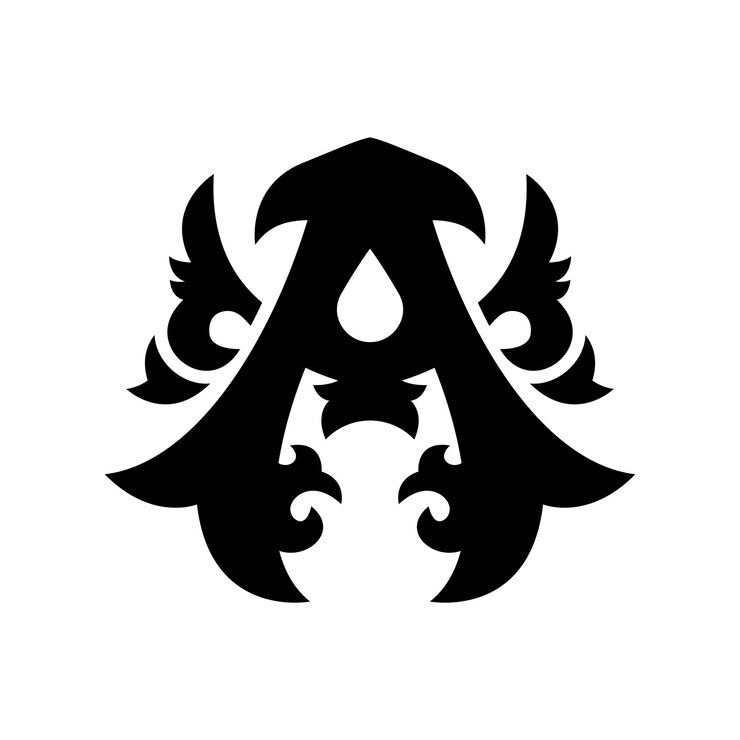Vector un adorno de letras