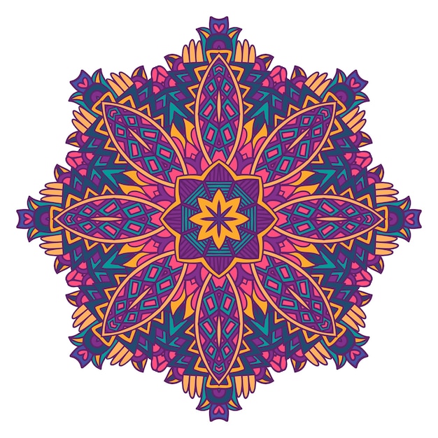 adorno de mandala. Flor decorativa vintage