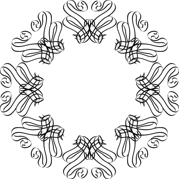 Adorno mandala negro