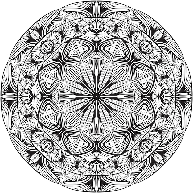 Adorno mandala negro